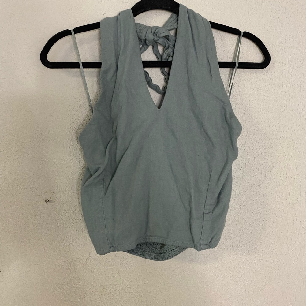 Abercrombie & Fitch Tops | A&F
Cropped Halter Top | Color: Blue